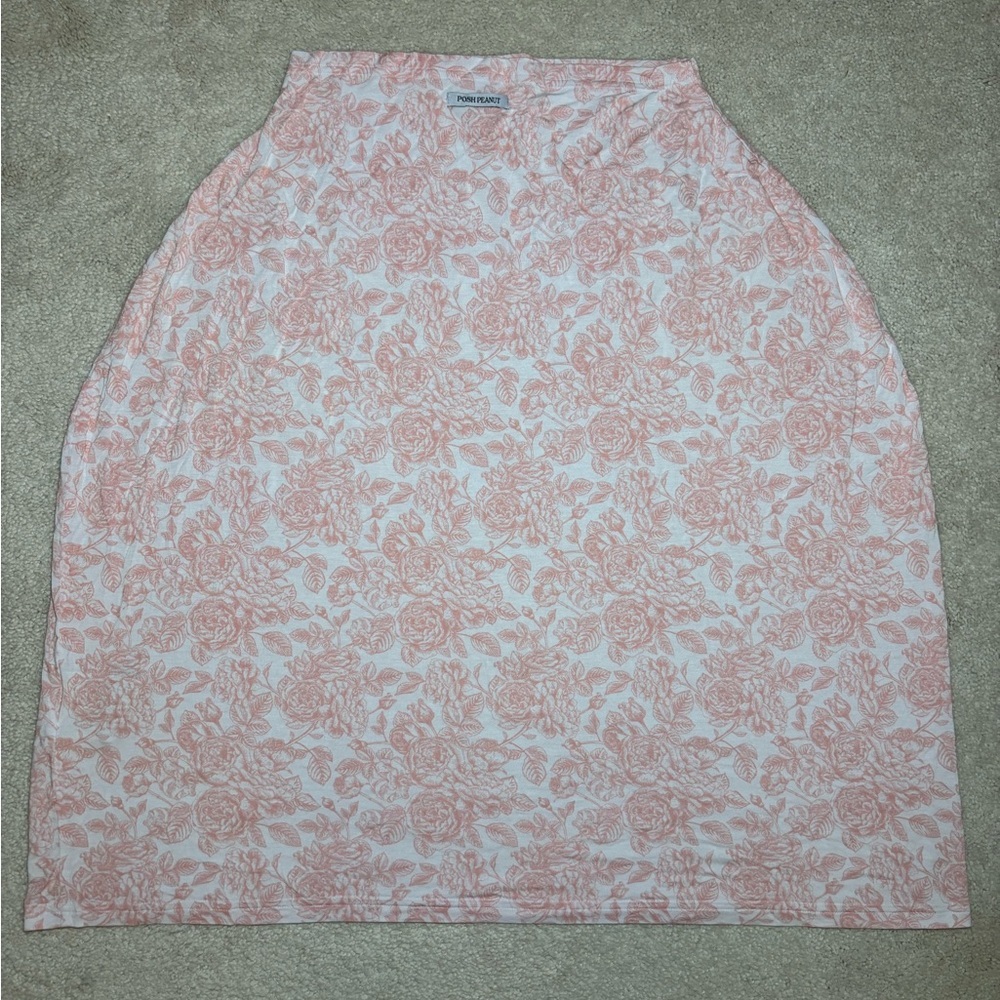Posh Peanut Martina Blush Floral Car Seat Cover - Picture 2 of 5